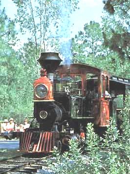 Image of Fort Wilderness train near loop 1100.